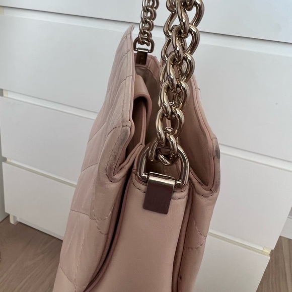 Kate Spade Blush Pink Quilted Gold Chain Crossbody Handbag - Picture 15 of 16